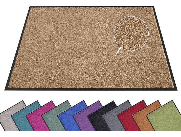 Fussmatte HANSE HOME Wash & Clean Gr. 19, braun (caramel), B:60cm H:7mm L:180cm, Kunstfaser, Teppiche, Fussmatte, Schmutzfangmatte, Türmatte, In- und Outdoor, Teppich, Läufer, waschbar
