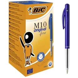 Bic, Schreibstifte, Kuglepen Clic blå Fine M10 51600 - (50 stk.) (50x)