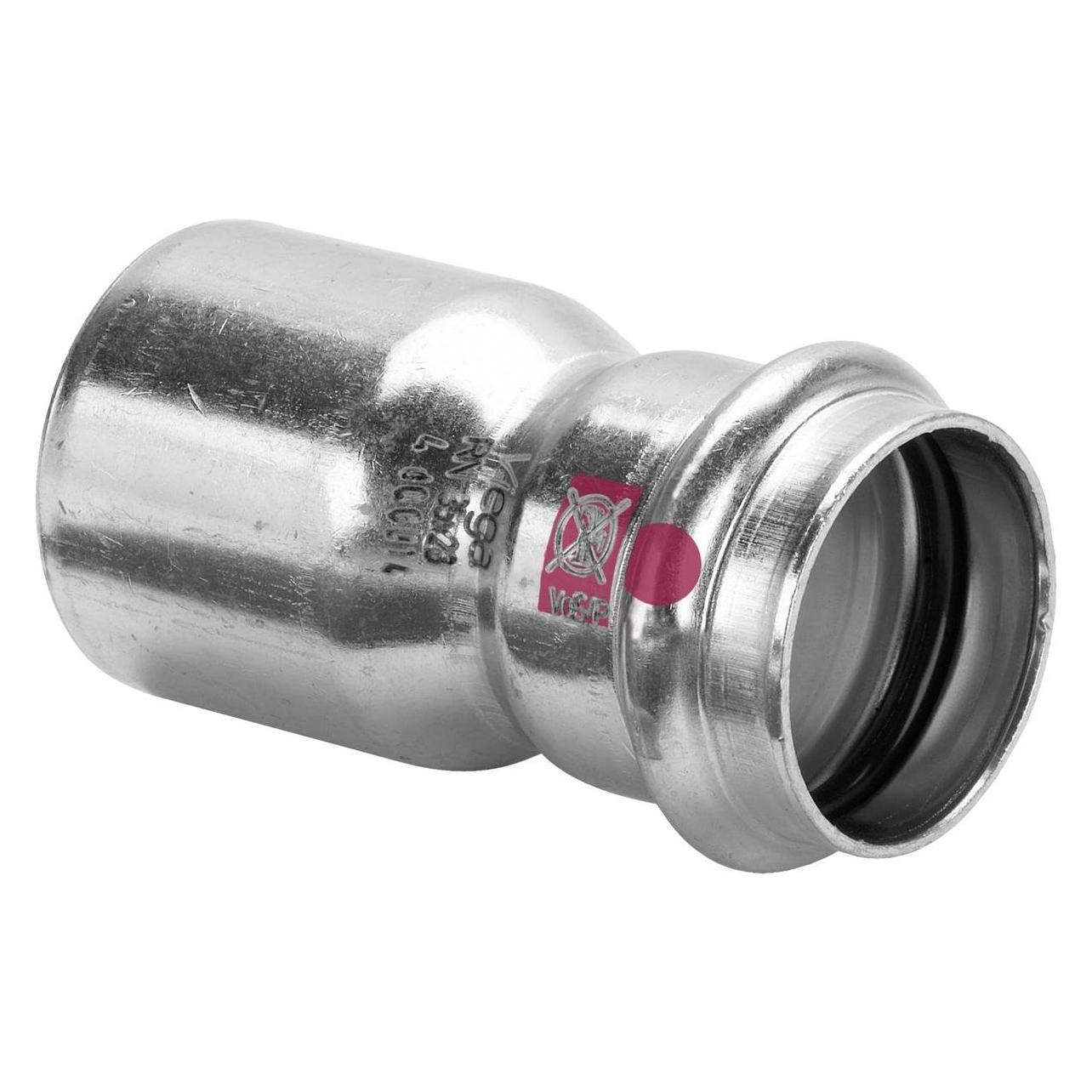 Viega Prestabo reduktion muffe/nippel 42-22mm af ulegeret stål SC-contur (4015211642761)