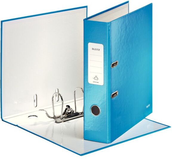 Leitz WOW 180° Lever Arch File A4 80mm Laminated (Pack of 10) - Blue