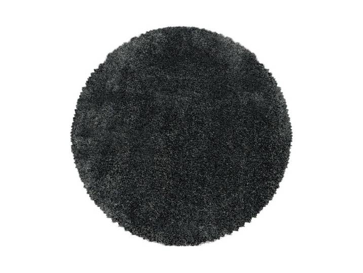 Tapis de salon Shaggy Agréable doux Tapis de chambre Gris - 160 cm Ronde