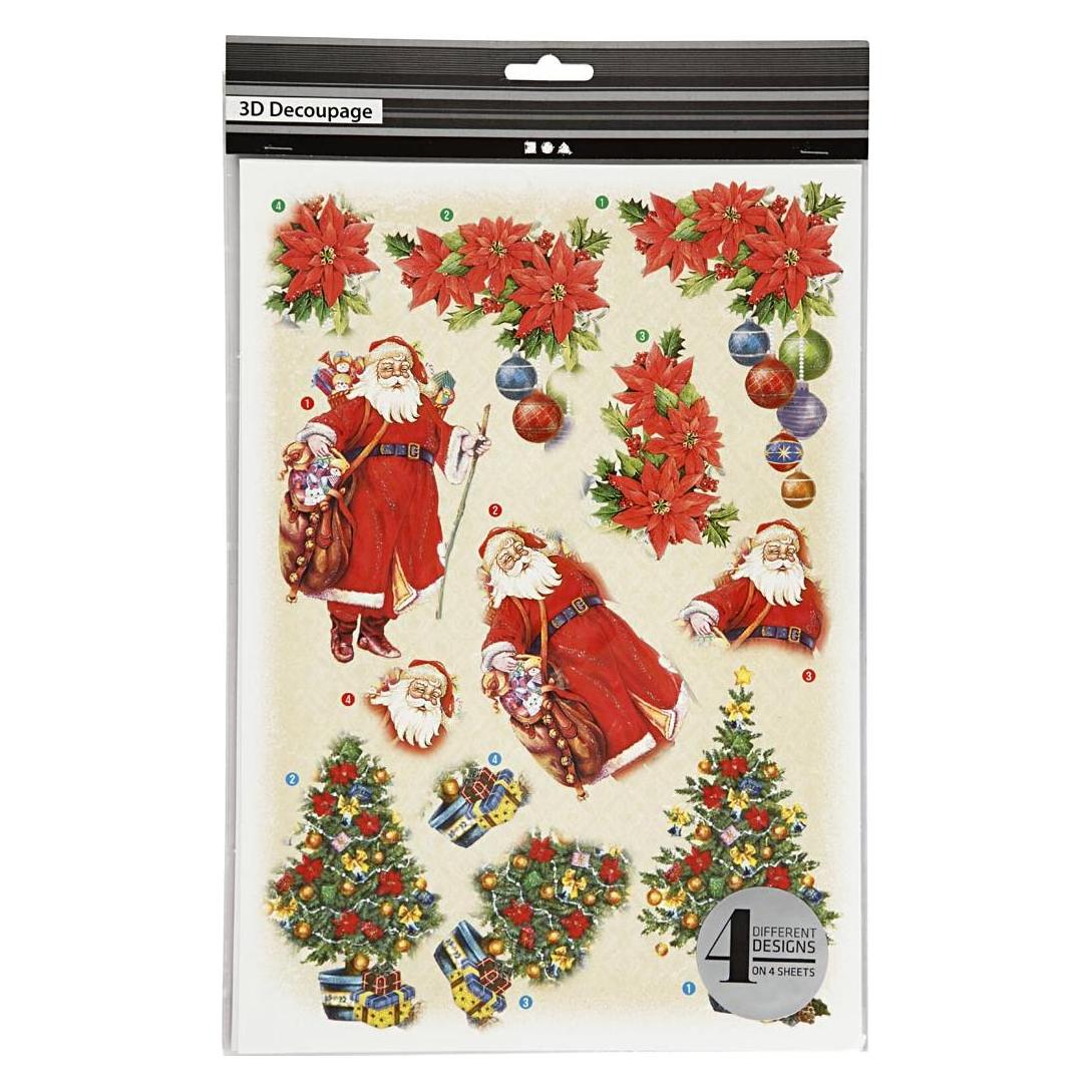 Creativ Company 3D Decoupage Motifs (4x) (5712854148009)