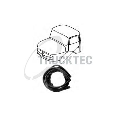 TRUCKTEC AUTOMOTIVE Zier-/Schutzleiste, Tür 0150010 rechts für Mercedes