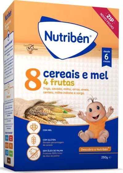 Nutribén 8 Cereales y Miel 4 Frutas 300g