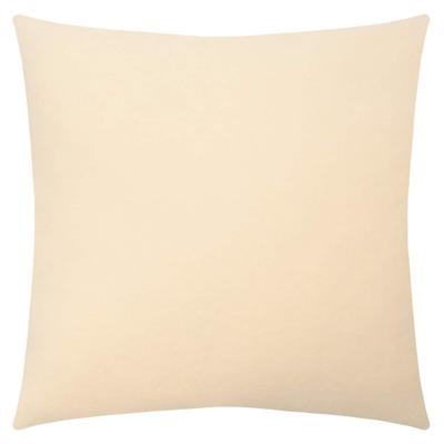 Dekokissen ZOEPPRITZ1828 "Soft-Fleece", beige (cream, unifarben), B:50cm L:50cm, Polyester, Viskose, Dekokissen_Sitzkissen_Kissenhüllen, Kissenbezug aus Fleece