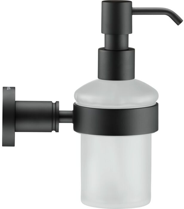 Duravit D-Code Seifenspender 0099164600 Schwarz Matt, Wandhängend, Ø57 mm