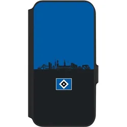 Nivocase Klapphülle für Samsung Galaxy A54 5G Handyhülle aus Kunst Leder NIVOflip schwarz HSV Hamburg (Samsung Galaxy A54 5G), Smartphone Hülle, Schwarz