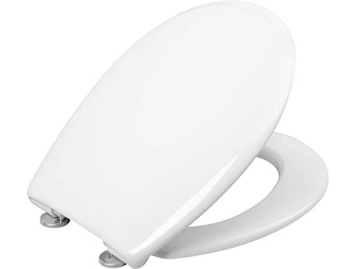 Cornat Wc-bril Premium 1 - plat design - onderhoudsvriendelijk duroplast - Quick up & Clean functie - softclosemechanisme - comfortabele montage van bovenaf/toiletbril/wc-deksel / KSPREMSC100