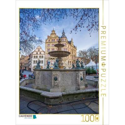 CALVENDO Puzzle Braunschweig - Kohlmarktbrunnen | 1000 Teile Lege-Größe 64x48cm Foto-Puzzle für glückliche Stunden
