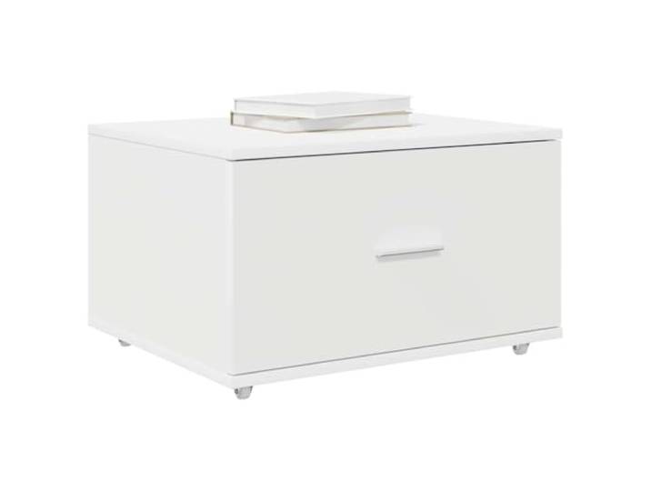 KTHLBRH Schrank mit Schublade, weiß, 55 x 45 x 33,5 cm Technisches Holz, 1 Schublade, einfache Montage, minimalistisches Design
