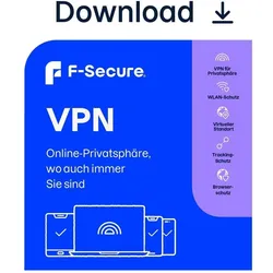 F-Secure VPN 1 Jahr/3 Geräte Download für Android & iOS & Windows & Mac OS