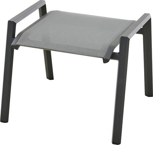 Siena Garden Tauro S83266 Gartenhocker Aluminium Anthrazit (matt), Grau