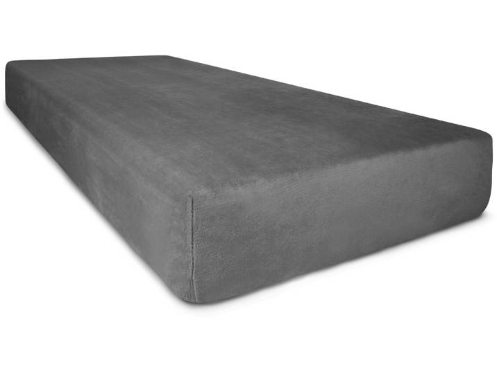 Spannbettlaken ASPERO Flanell-Spannbettlaken PERPIGNAN , grau (anthrazit), B:200cm, Bettlaken, Spannbettlaken