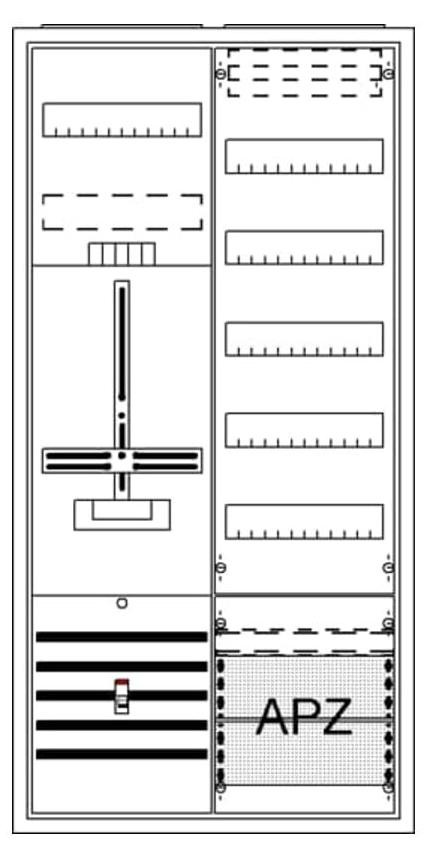 ABB Striebel & John complete kast DA27CB AP 3Pkt.A27 1Z1V5A2