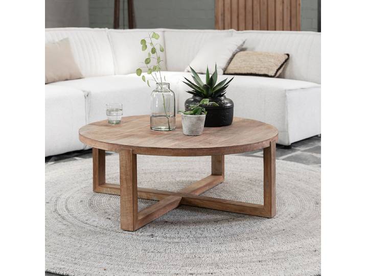 DTP Home Ronde Salontafel Icon Teakhout, 90cm - Naturel
