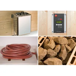 Weka Saunaofenset 4 - 9,0 kW OS mit Ofenanschlußkabel