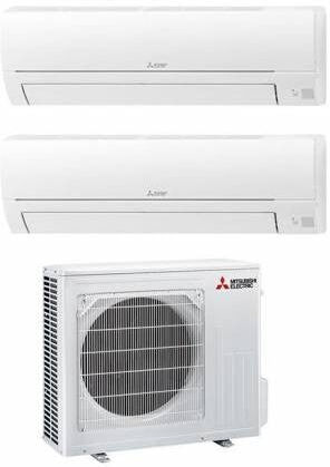 Mitsubishi Electric Condizionatore Climatizzatore Dual Split Inverter R-32 Smart MSZ-HR 9000+18000 BTU Con MXZ-3HA50VF WiFi Optional 9+18