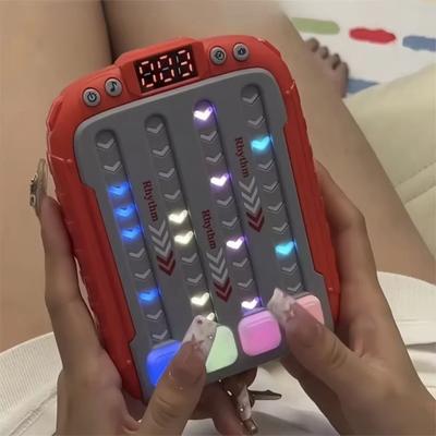 Uplift Picks Music Rhythm Game Machine Light Up Brain Training Puzzle Toy For Kids red