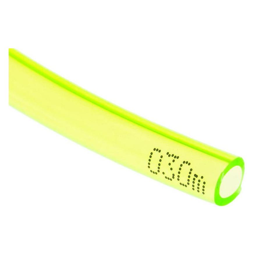 RS PRO Polyurethane Tube, Green, 4mm ID, 6mm OD (9172410)