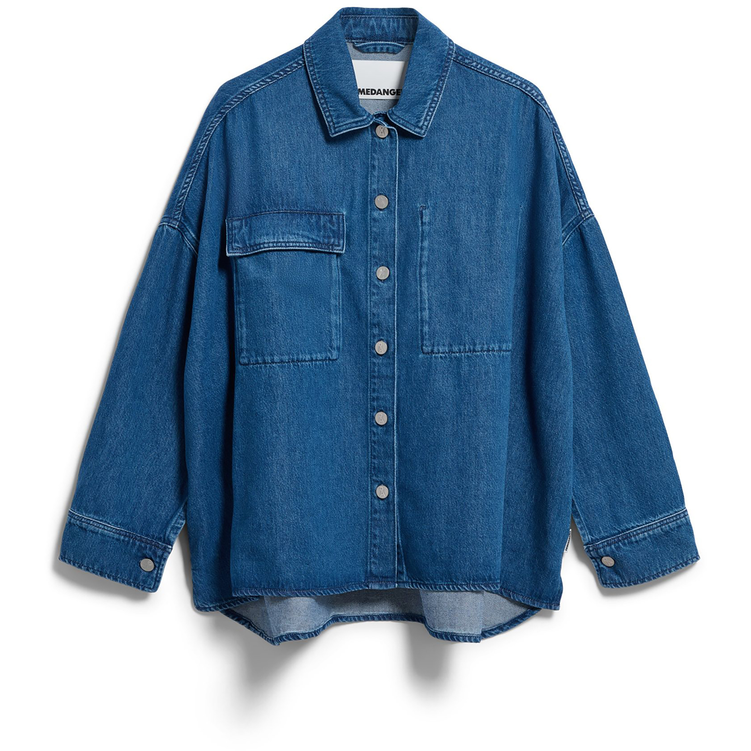 Armedangels Oversized Denim Damen Blusen blau Größe S Lifestyle Hautfreundlich Lyocell (Tencel)