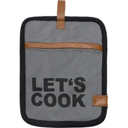 Topflappen LET`S COOK (BL 18x23 cm) - bunt - BL 18x23 cm
