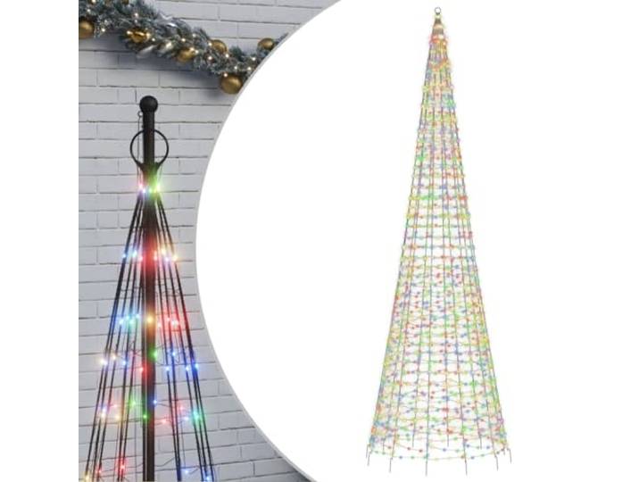 vidaXL LED-kerstboom 1534 LEDs kleurrijk 500 cm