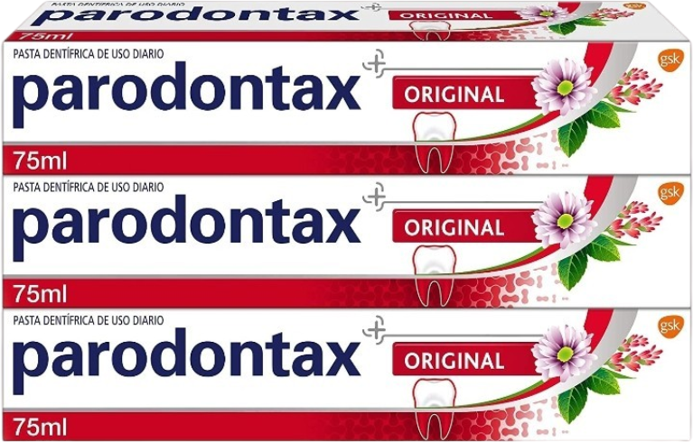 Parodontax Original Mint and Ginger Toothpaste 3 x 75 ml