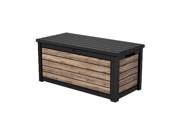 Coffre de rangement jardin 630L - Collection Signature - Aspect bois Douglas - KETER