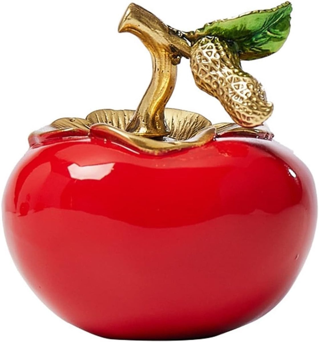 Handgegoten bronzen beeldje voor op tafel, koperen decoratie, Hoogte: 6 cm