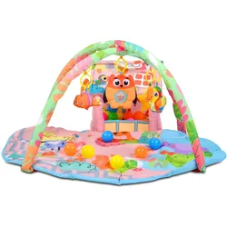 Moni Spielbogen Happy Farm Activity Center 30 Spielbälle kleines Haus Greiflinge pink