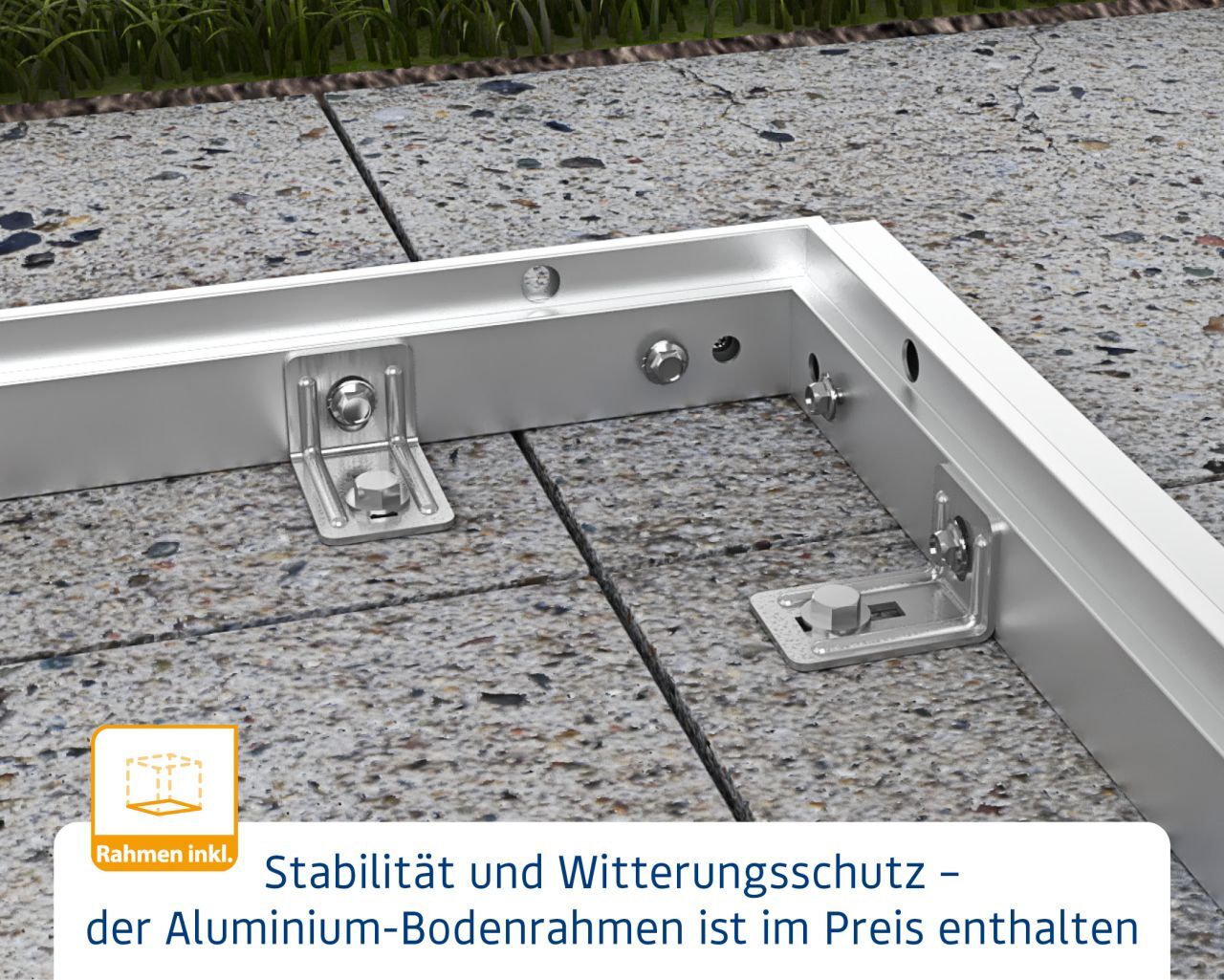 EcoStar Gerätehaus Trend-P Typ 2 anthrazitgrau 247,9 x 283,4 x 232,3 cm