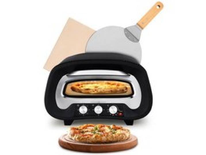 Schneider - Pierre De Feu Serie Z_black - Noir - Four à Pizza - 2200 W - 430 °c