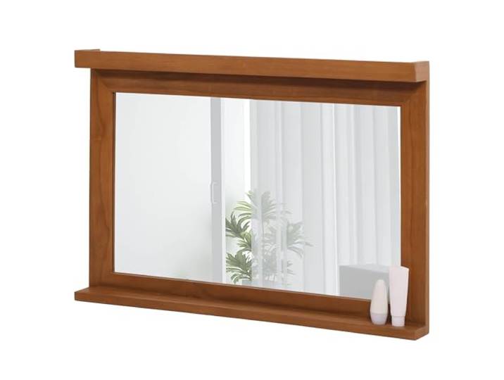 Mendler Teak-Wandspiegel HWC-M87 70x100cm