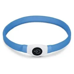 Beeztees BZ SG HBD+USB GLOWY BLAU 65X2 (Hund, Allgemein), Halsband + Leine