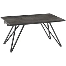 Akante Esstisch mit Auszug Kentucky 150/230 x 100 cm Keramik Rostbraun 150