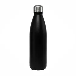 Edelstahl Thermoflasche schwarz (500 ml) - DORAs