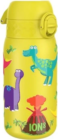 ion8 Auslaufsichere Edelstahlflasche Dinosaurier 400 ml