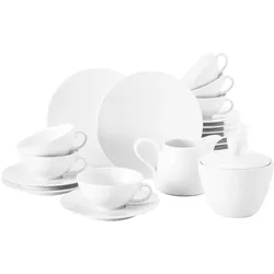 Seltmann, Geschirrset, Teeservice 20-teilig Life Life weiss