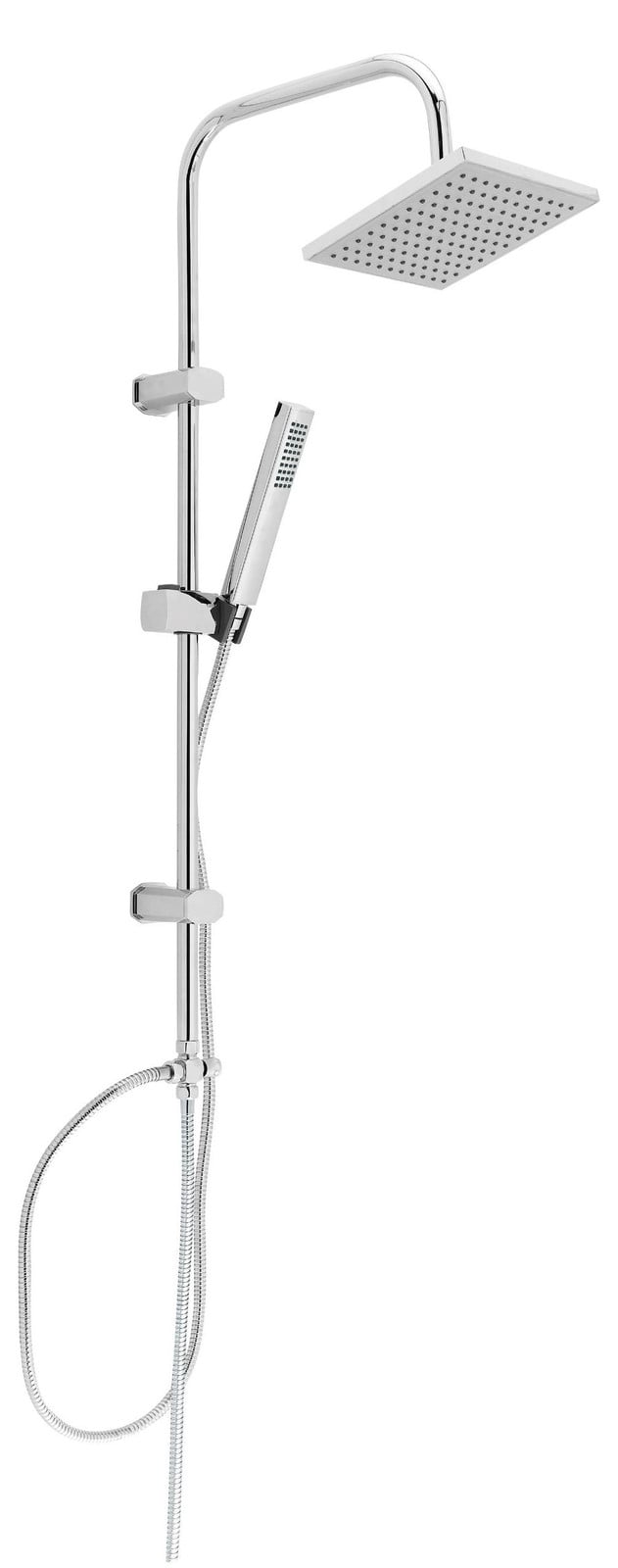 Dripio Doucheset Tokyo met hoofddouche 20x20 cm en handdouche, verchroomd