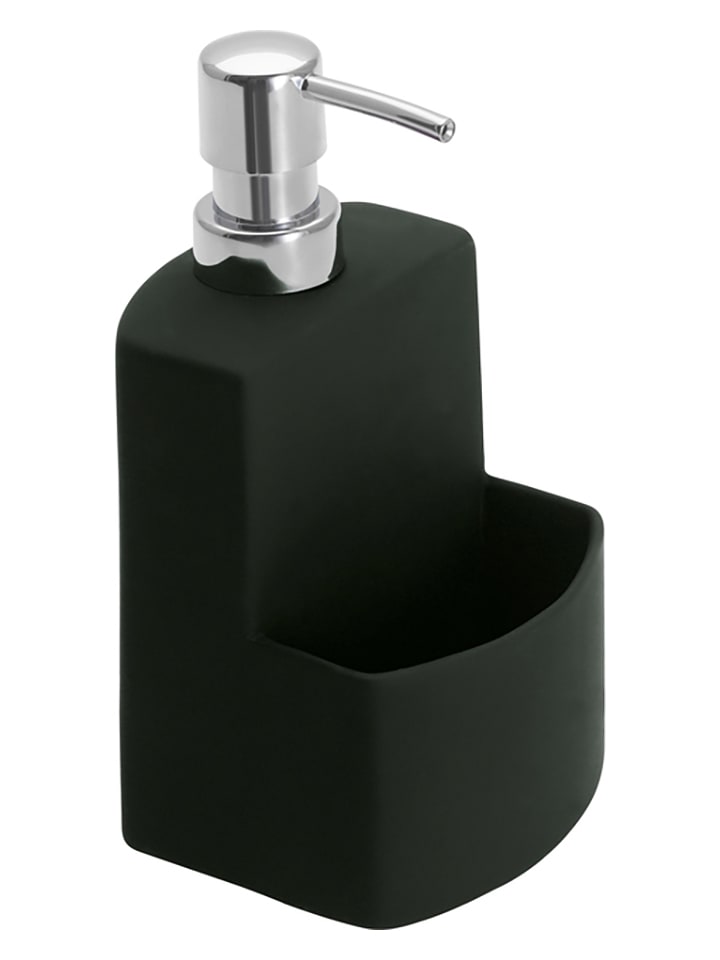 Wenko Spülmittelspender "Festival" in Schwarz - 380 ml - onesize