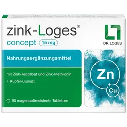 Zink-loges Concept 15 mg magensaftres.Ta 90 St