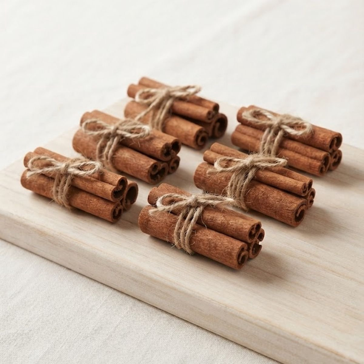 6x Bundeltje mini kaneelstokjes 5cm voor natuurlijke decoratie en kransen