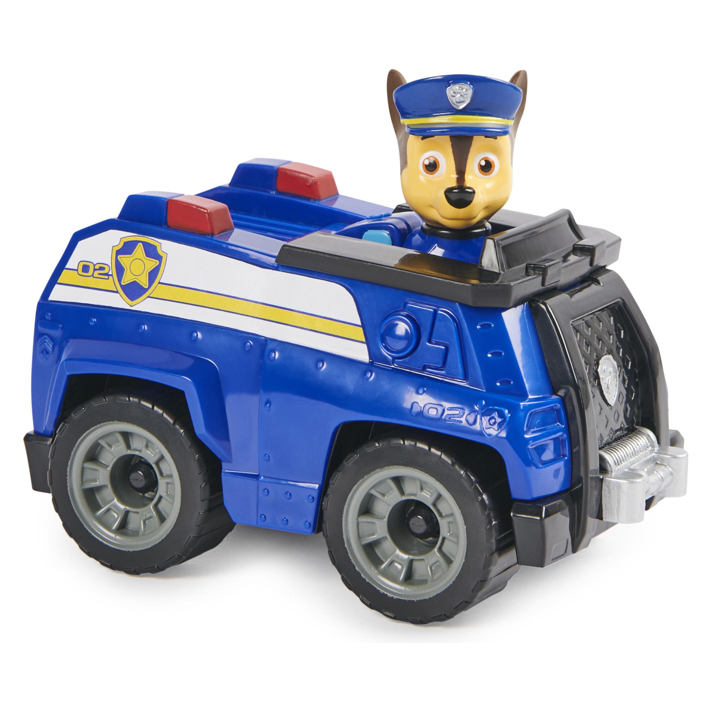 Spin Master Paw Patrol, Chase Patrol Cruiser Polizeiauto mit Actionfigur zum Sammeln, Kinderspielzeug (6064450)