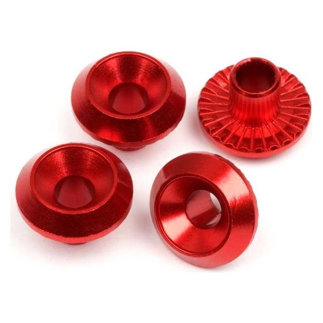 HPI Cup Racer WHEEL WASHER (RED/4pcs) (86988)