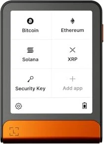 Ledger Flex Orange Crypto Hardware Wallet with Recovery Key