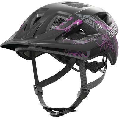 Fahrradhelm ABUS "ADURO 3.0" Gr. S, schwarz (maori schwarzberry), Helme, S Kopfumfang: 51cm - 55cm