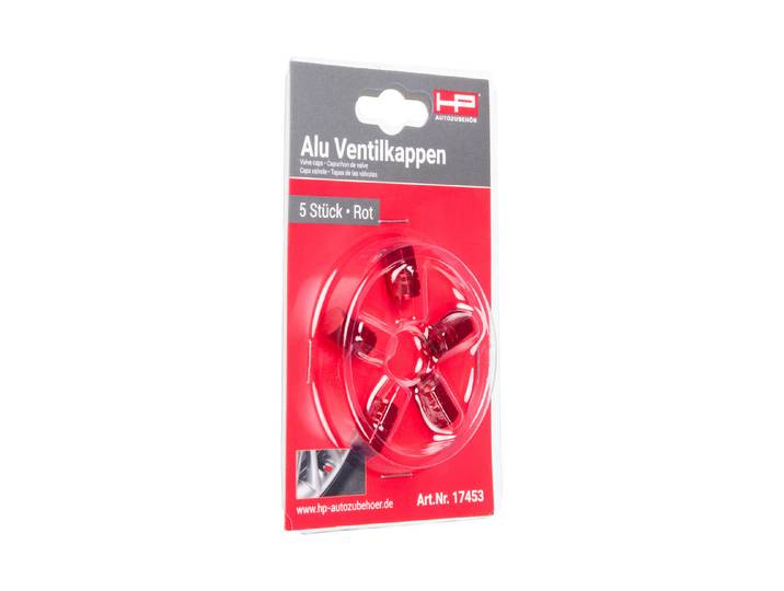 HP Ventilkappen-Set Sujet 2 Rot Aluminium 5 Stück