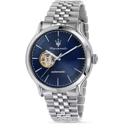 MASERATI - EPOCA - silber - blau / 42 MM