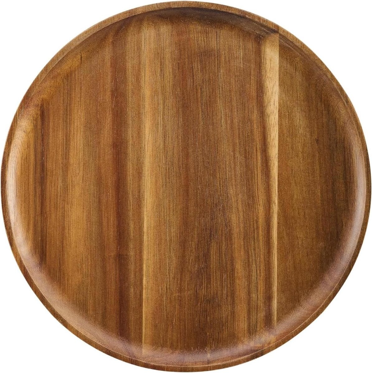 Acacia Houten Dienblad - Decoratief Sieradenplateau - Bruin - Diameter: 29 cm