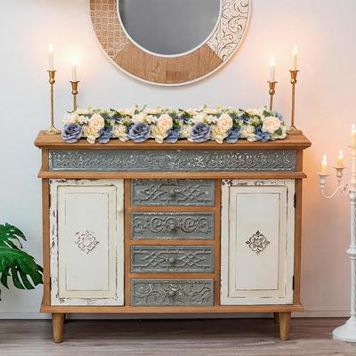 Garvee 6Pcs Garland Artificial Flowers, Realistic Flower Vines for Wedding Arch Decor